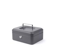 MONDOFFICE Caissette à monnaie petit modèle L.15 x H.8 x P.12 cm - Gris