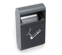 MONDOFFICE Cendrier mural 3l avec liner - Gris anthracite