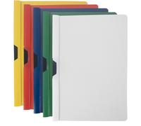 MONDOFFICE Chemise à clip métal en PVC - 60 feuilles - Assorties - Lot de 25