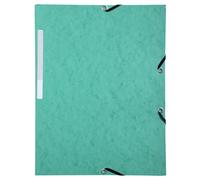 MONDOFFICE Chemise à élastiques 3 rabats Format 24 x 32 cm - Vert