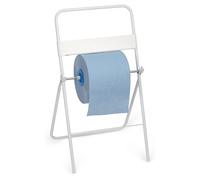 MONDOFFICE Dérouleur pour bobines industrielles sur pied - Métal blanc