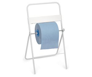 MONDOFFICE Dérouleur pour bobines industrielles sur pied - Métal blanc