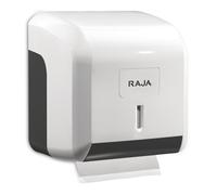 MONDOFFICE Distributeur de rouleaux de papier toilette en ABS - Blanc avec verrou