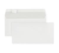 MONDOFFICE Enveloppe blanche recy DL 110 x 220 mm 80g sans fenêtre - autocollante bande protectrice - Lot de 500