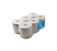 MONDOFFICE Essuie-mains double épaisseur pure ouate - 450 feuilles prédécoupées - Bobine maxi 160 m