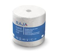 MONDOFFICE Essuie-mains en papier double épaisseur - 500 feuilles prédécoupées gauffrées - Bobine maxi de 152 m