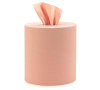 MONDOFFICE Essuie-tout papier recyclé double épaisseur - Bobine chamois 800 feuilles 26 x 30 cm - 510575 - Lot de 2 rouleaux de 240 m