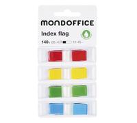 MONDOFFICE Marque-pages 4 x 35 index de 12 x 45 mm - 4 couleurs assorties