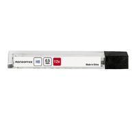 MONDOFFICE Mines HB de 0,5 mm pour porte-mines - Etui de 12