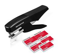 MONDOFFICE Pince Agrafeuse - Agrafes BB 8/4 - Capacité 12 feuilles - Noir - Pack + 5000 agrafes