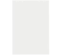 MONDOFFICE Recharge chevalet papier recyclé blanc uni 60g - L.65 x H.100 cm - Bloc 48 feuilles - Lot de 5