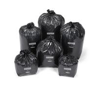 MONDOFFICE Sac poubelle 160L - Noir - Lot de 100