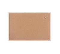 MONDOFFICE Tableau d'affichage en liège - 60 x 90 cm - Cadre bois