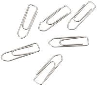 MONDOFFICE Trombones acier nickelé 25 mm bout chevron - Boîte de 100