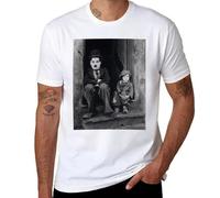 MOnDOuTA Charlie Chaplin - The Kid T-Shirt for a Boy Cute Clothes Men's t Shirts White M