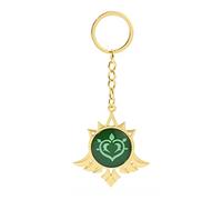 Mondstadt Cosplay Porte-clés Pour Genshin Impact, Métal Mondstadt Vision Keychain Pendentif Oeil de Dieu Dendro Merch