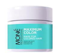 MONÉ PROFESSIONAL Masque cheveux secs et abimés - Cheveux colorés - Adapté aux cheveux bouclés - Soin réparateur, éclat de la couleur - Kératine, beurre karité, Monoï de Tahiti, huile de coco - 300 ml