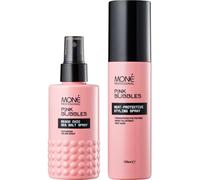 MONÉ PROFESSIONAL - Pack Effet Plage & Protection Chaleur - Spray Sel de Mer 150 ml + Spray Thermoprotecteur 150 ml - Texturisant, Wavy, Volume, Protection Chaleur 220°C