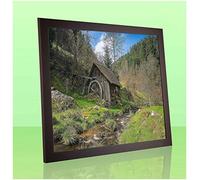 Monello Cadre photo de qualité supérieure - 32 x 40,5 cm - Cadre puzzle - Marron foncé - 40,5 x 32 cm - Avec panneau arrière blanc et verre synthétique antireflet