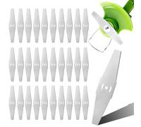 Monemey 30 Pièces Lame Débroussailleuse Lames de Rechange en Métal Coupe-Bordure, Métal Lames Débroussailleuse Électrique, Accessoires Tondeuse électrique pour Jardins Fermes et Défrichements