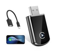 Monemey Adaptateur CarPlay sans Fil pour iPhone, Plug-and-Play Type-c/USB, Convertissez Le Filaire en sans Fil, Compatible avec Les Voitures à partir de 2016 et iOS 10+