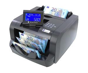 Monepass France - Compteuse de billets + VALORISATRICE sur liasse triée - Quintuple détection UV/MGI/MGT/IR/2D - Garantie 2 ans