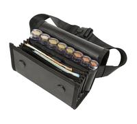 MONEPASS Sacoche banane serveur LUXE Ultrafibre Vegan avec monnayeur gradué 8 barillets noir