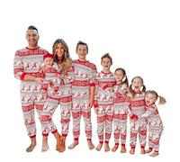 MoneRffi Pyjama de Noel Famille, Ensembles de Pyjamas Noël, Imprimé Renne Famille Christmas Pyjama Famil pour Hommes Femmes Enfants BéBé(15,Hommes,3XL)
