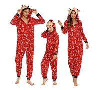 MoneRffi Pyjama de Noel Famille, Ensembles de Pyjamas Noël, Imprimé Renne Famille Christmas Pyjama Famil pour Hommes Femmes Enfants BéBé(16,Femmes,S)