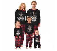 MoneRffi Pyjama de Noel Famille,Ensembles de Pyjamas Noël,Imprimé Renne Famille Christmas Pyjama pour Hommes Femmes Enfants BéBé(Pajamas-26,Femmes,3XL)