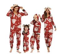 MoneRffi Pyjama de Noel Famille,Ensembles de Pyjamas Noël,Imprimé Renne Famille Christmas Pyjama pour Hommes Femmes Enfants BéBé(Pajamas-01,Enfants,5 Ans)