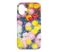 Monet Chrysanthèmes de Jardin colorés Art Floral Classique Coque pour iPhone 16 Plus