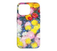 Monet Chrysanthèmes de Jardin colorés Art Floral Classique Coque pour iPhone 16 Pro