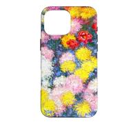 Monet Chrysanthèmes de Jardin colorés Art Floral Classique Coque pour iPhone 16 Pro Max