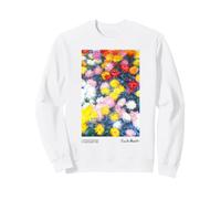 Monet Chrysanthèmes de Jardin colorés Art Floral Classique Sweatshirt