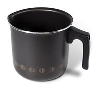 Moneta Alluflon Costanza Chauffe Lait Antiadhérente, Diamètre 12 cm, 1 Manche, Aluminium, 2,50L, Noir
