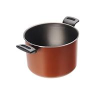 MONETA Alluflon Zecchino Casserole Antiadhérente, Diamètre 22 cm, Aluminium, 6.000 litres, Orange