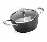 Casserole Alluflon Moneta 28 Cm 0015396106 ARMONIA FINEGRES Avec Couvercle Noir