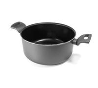 Moneta Casserole Eden, Surface en Matériau Recyclé, Revêtement Anti-Adhésif et Anti-Rayures, Convient à la Plupart des Plaques de Cuisson, Lavable au Lave-Vaisselle, 28 cm