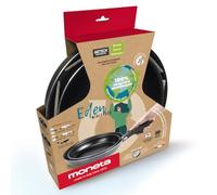 Moneta Eden Minispace Lot de poêles antiadhésives 24 + 28 cm + poignée amovible, aluminium recyclé, 100% fabriqué en Italie