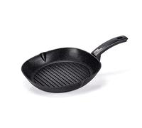 Moneta Etnea Evolution Poêle grill 28 x 28 cm, également pour induction, 100% fabriqué en Italie
