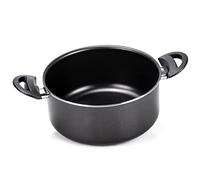 Moneta Gea Casserole à 2 poignées, 24 cm, en aluminium 100% recyclé, pour chaque table de cuisson, y compris l'induction, fabriquée en Italie