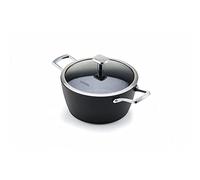 Moneta Harmonia Casserole 2 poignées 20 cm + couvercle bord inox pour chaque type de table de cuisson