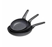 Moneta Yes Induction Lot de 3 poêles en aluminium