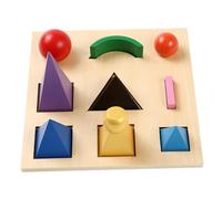 Monetais 1 Ensemble de Jouets préscolaires, Jouet d'apprentissage en Bois avec Symboles de Grammaire Montessori 3D