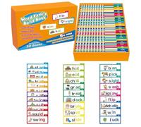 Monetais 30 Livres à Lire et à Rimer, Livre de Construction de Famille Mots, Cartes Flash phonétiques, développement cognitif et Extension du vocabulaire, Jeux Mots éducatifs pour Enfants