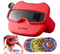 Monetais 3D Viewer Kaléidoscopes éducatifs Amusants pour Enfants avec 6 Rouleaux Nouveauté Jouets naturels sans Danger pour Les Yeux pour Filles garçons Adultes 3+ 3D Viewer for Kids