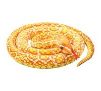 Monetais Animal en Peluche de Serpent, 5, 9 Pieds, Simulation Mignonne de Serpent Jaune en Peluche, Figurine d'animal Effrayant géant, Accessoire Farce en
