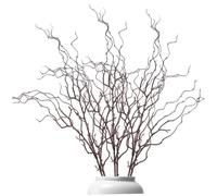 Monetais Branches de Saule en Plastique en Forme de Bois 47, 2 Pouces, 3 pièces, brindilles décoratives artificielles pour Arrangement Floral, Saule