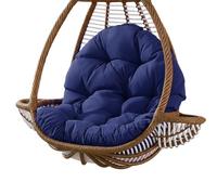 Monetais Coussin de Chaise en Forme d'œuf, résistant à l'eau, Bleu Marine, 47, 2x31, 5 Pouces, pour chaises suspendues